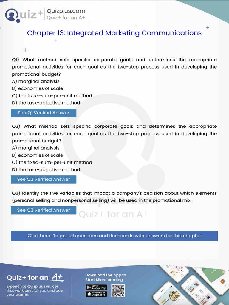 What Method Sets Specific Corporate Goals and Determines the ...