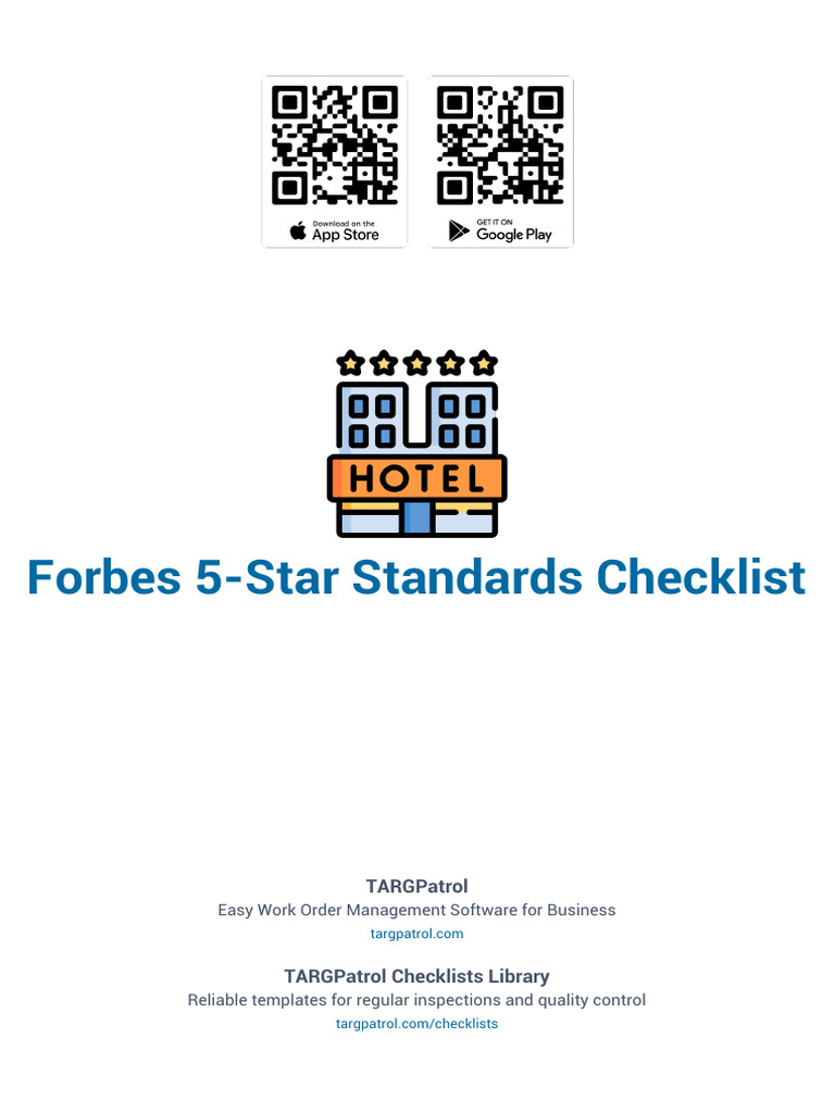 Forbes 5star Standards Checklist | PDF