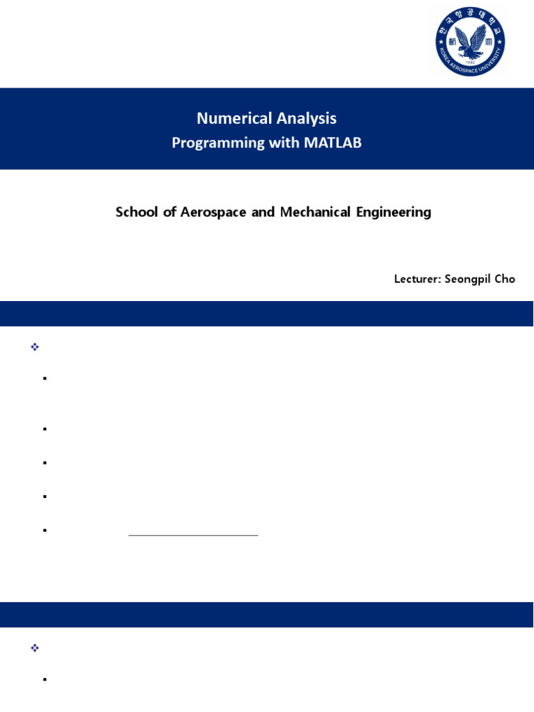 Week 1-2.Programming With MATLAB (PASS) | PDF | Control Flow | Filename