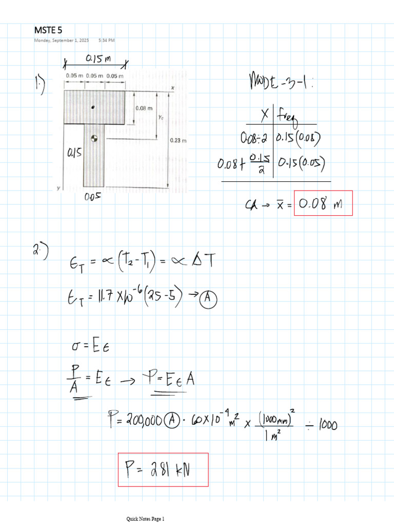 Mste 5 (Solution) | PDF