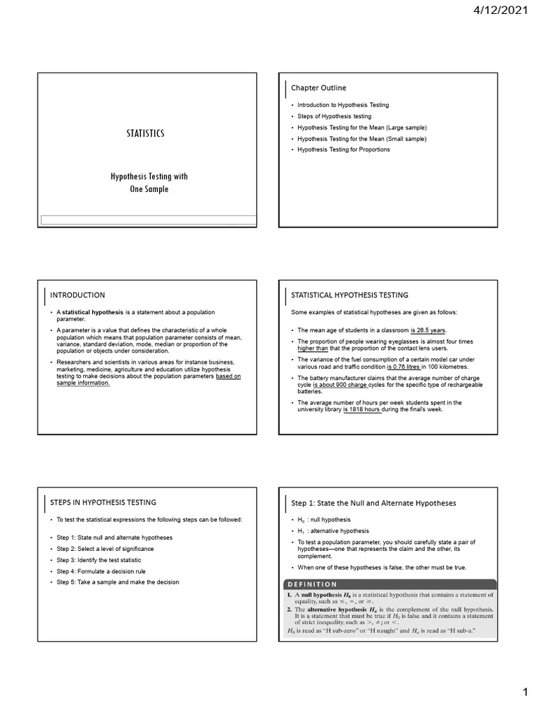 Statistical Hypothesis Testing Framework | PDF | P Value | Hypothesis
