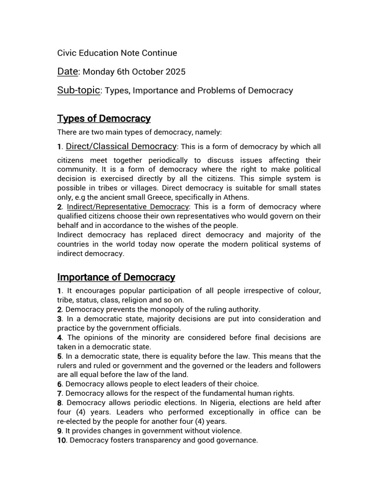 Lesson 1364 | PDF | Democracy | Political Ideologies