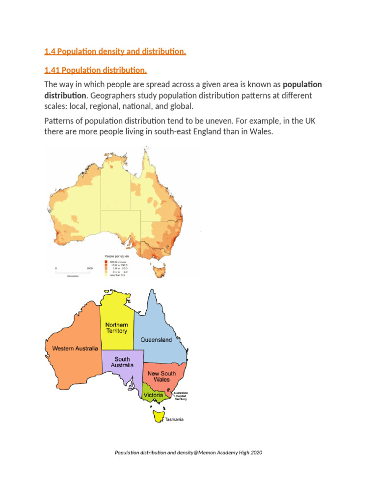 1.4 Population Distribution and Density(2) | PDF | Namibia | Soil