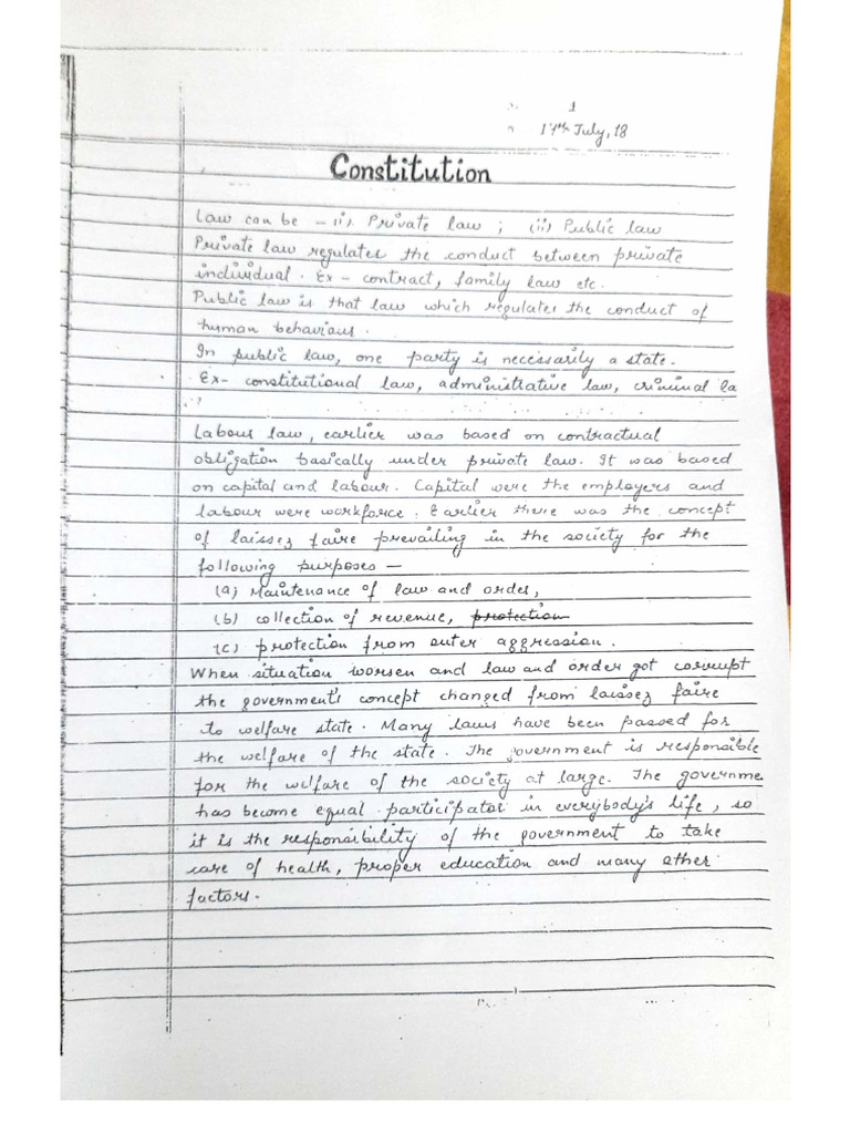 Constitution Law Notes | PDF