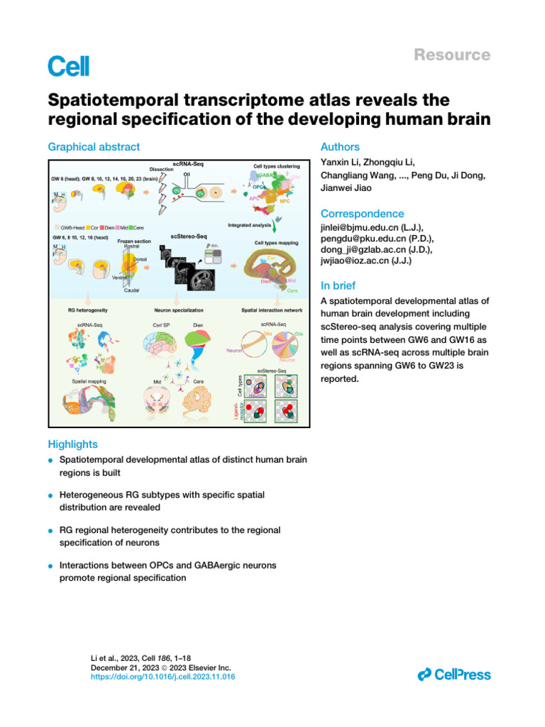 2023-Cell-Spatiotemporal Transcriptome Atlas Reveals the Regional ...