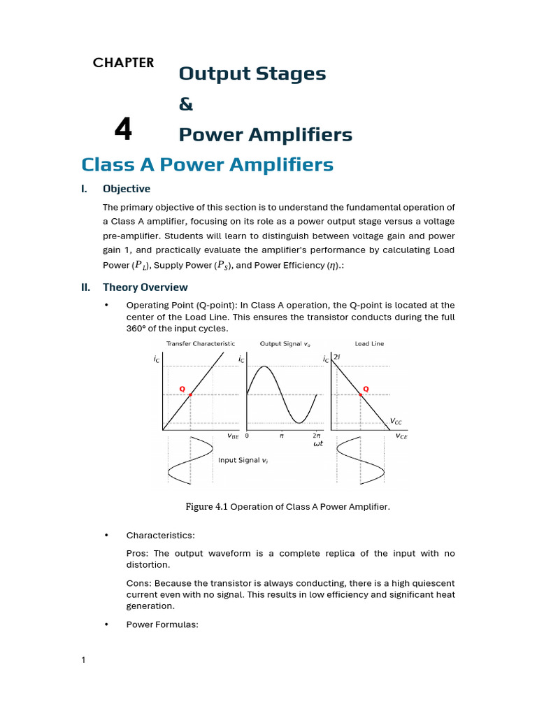 Part4_Output Stages _ Power Amplifiers_20260204 | PDF | Amplifier ...