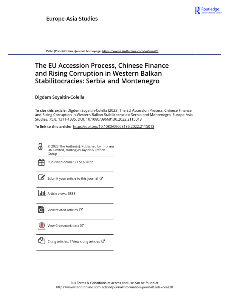 W7_The EU Accession Process Chinese Finance and Rising Corruption in ...