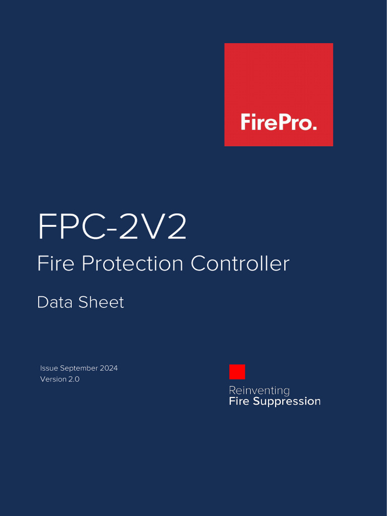 FPC-2v2 Fire Protection Controller - Data Sheet | PDF | Damages ...