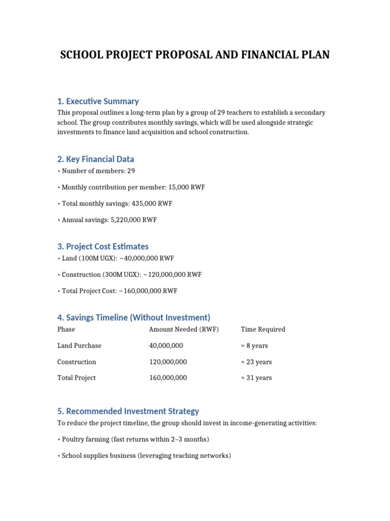 School Project Proposal (2) | PDF