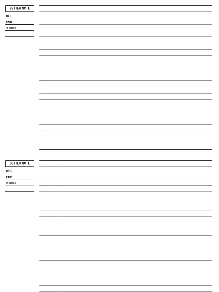 Better Note | PDF