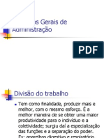 Princpios Gerais de Administrao