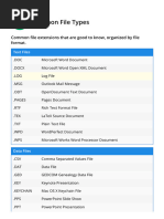 Common Windows File Extensions Guide | PDF | Microsoft Word | Computer File