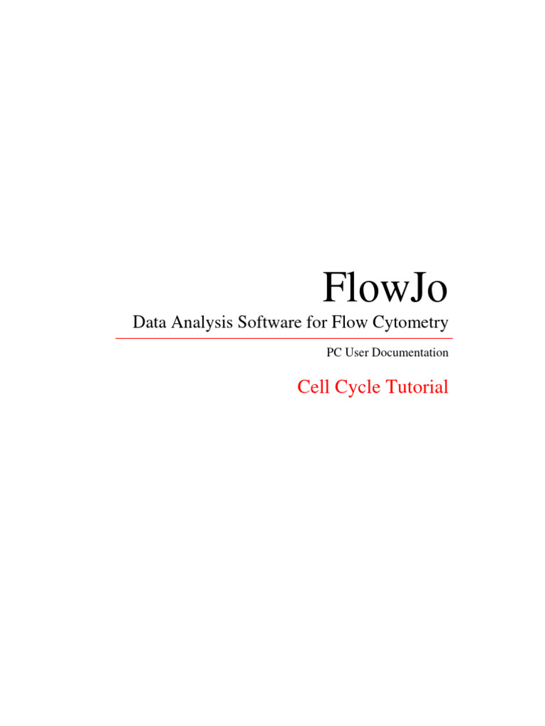 Cell Cycle FlowJo Tutorial | PDF | Mitosis