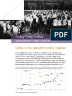 China's New, Prudent Policy Regime