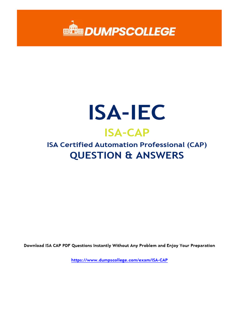ISA-CAP Exam Dumps | PDF | Electric Motor | Valve