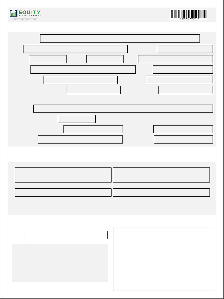 DWAC Transfer Form - TR20260006874 | PDF