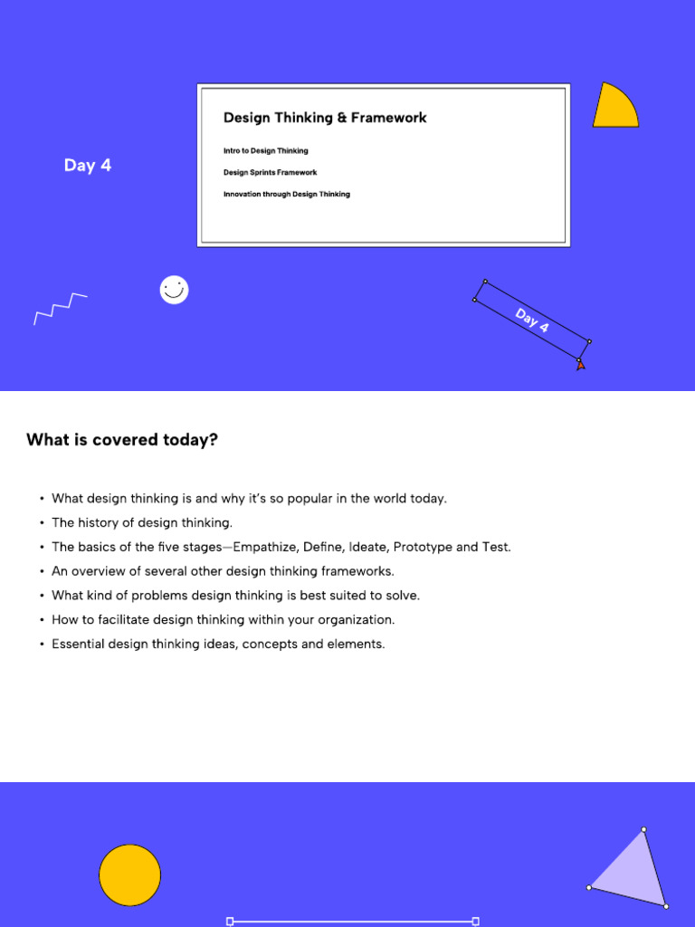 Topic4 Design Thinking Framework PDF | PDF | Design Thinking | Cognition