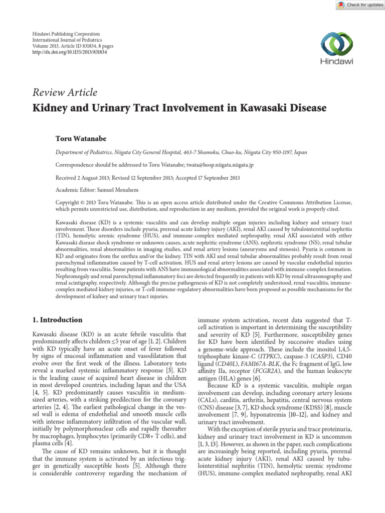 International Journal of Pediatrics - 2013 - Watanabe - Kidney and ...