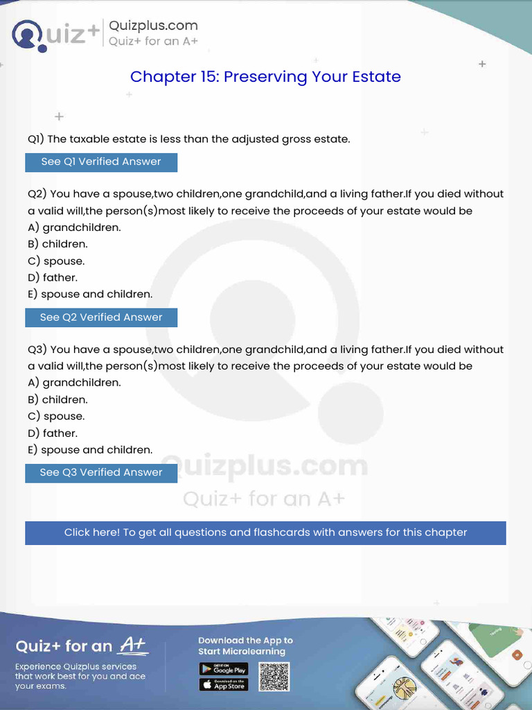 The Taxable Estate is Less Than the Adjusted Gross Estate | PDF | Bonds ...