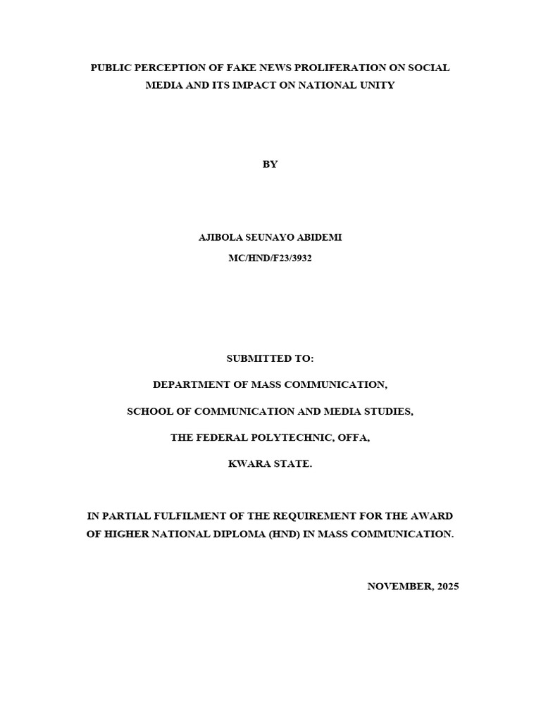 Public Perceptions | PDF | News | Journalism