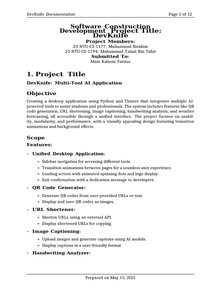 SCD Project Documentation | PDF | Model–View–Controller | Software
