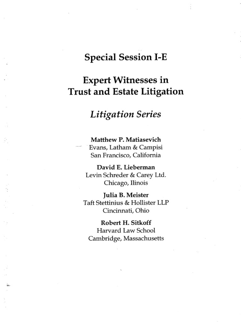 Expert Witnesses PDF AttorneyClient Privilege Discovery (Law)