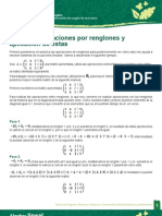 Matrices Operaciones Entre Renglones