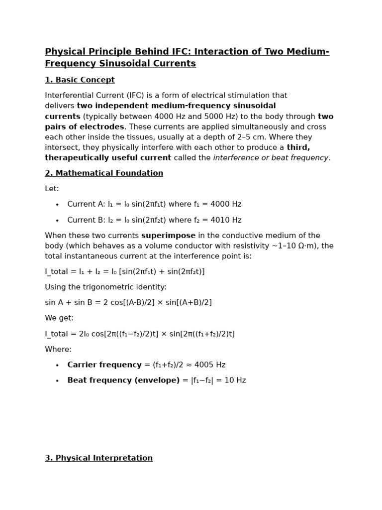 Physical Principle Behind IFC | PDF | Capacitor | Electrical Impedance