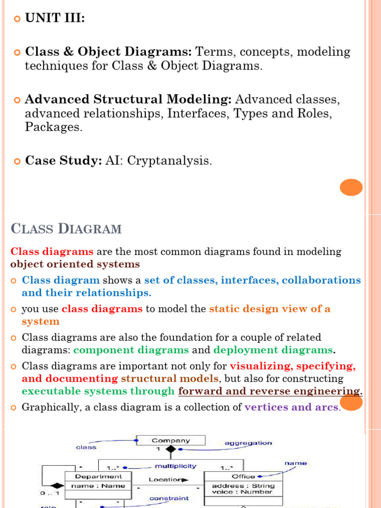 Unit-3 PPt - Class & Object Diagrams | PDF | Conceptual Model | System