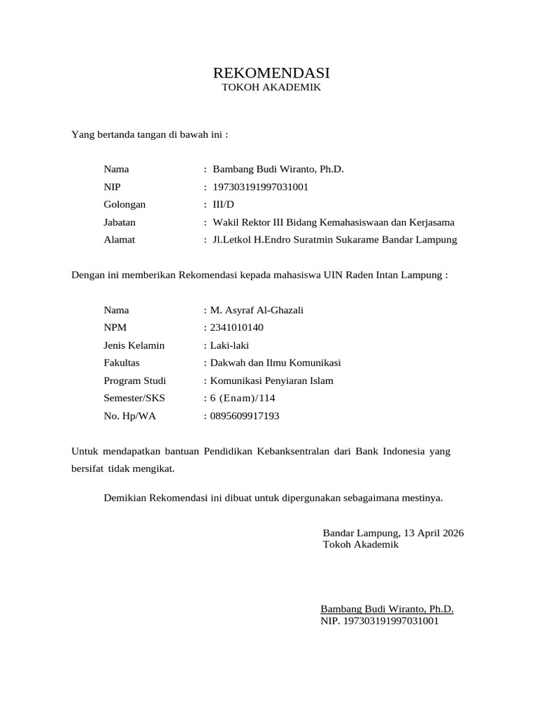 REKOMENDASI | PDF