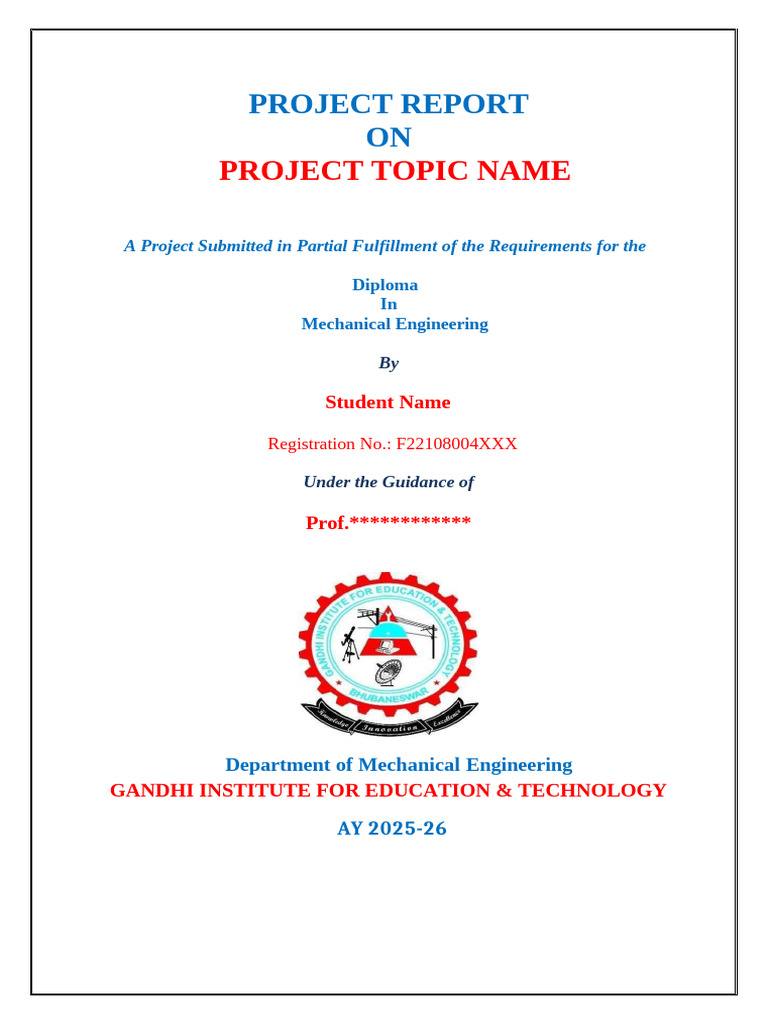 Diploma Project Report Format | PDF | Integrated Circuit | Microprocessor