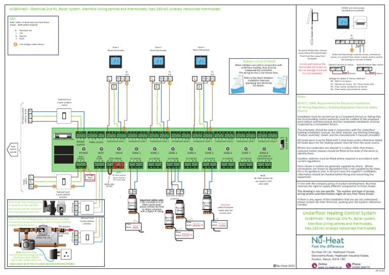 1. Neo Stat Wiring W2BMNeSr v9 | PDF | Thermostat | Electrical Wiring