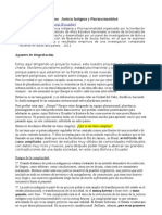 Justicia Indígena y Plurinacionalidad