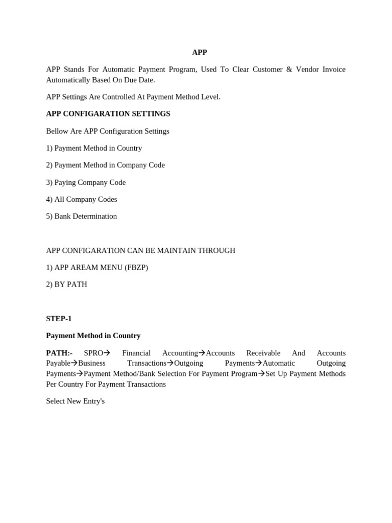 Automatic Payment Program | PDF | Debits And Credits | Payments