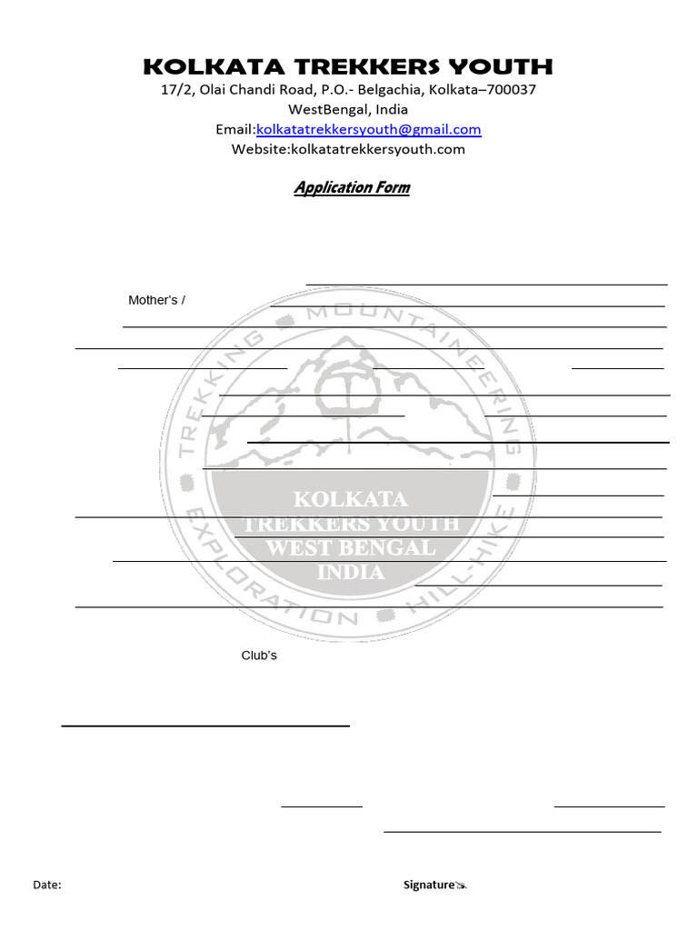 Final Form & Norm For RCC 25 For Trekking | PDF | Clothing