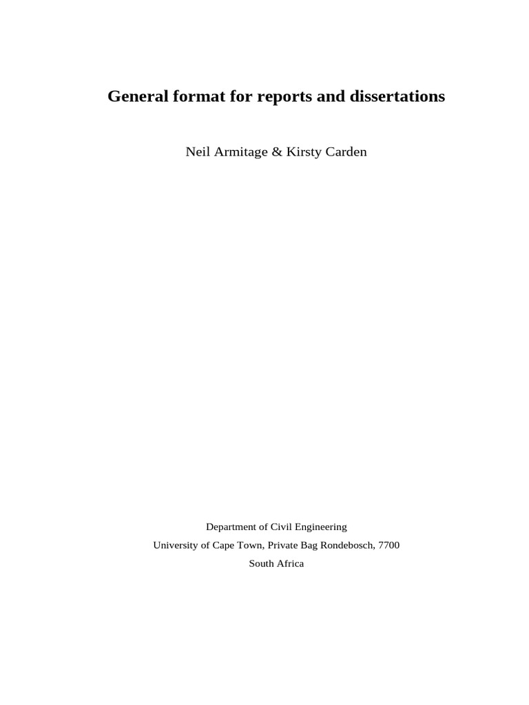 General Report Format -Revision 12 | PDF | Jargon | Typefaces