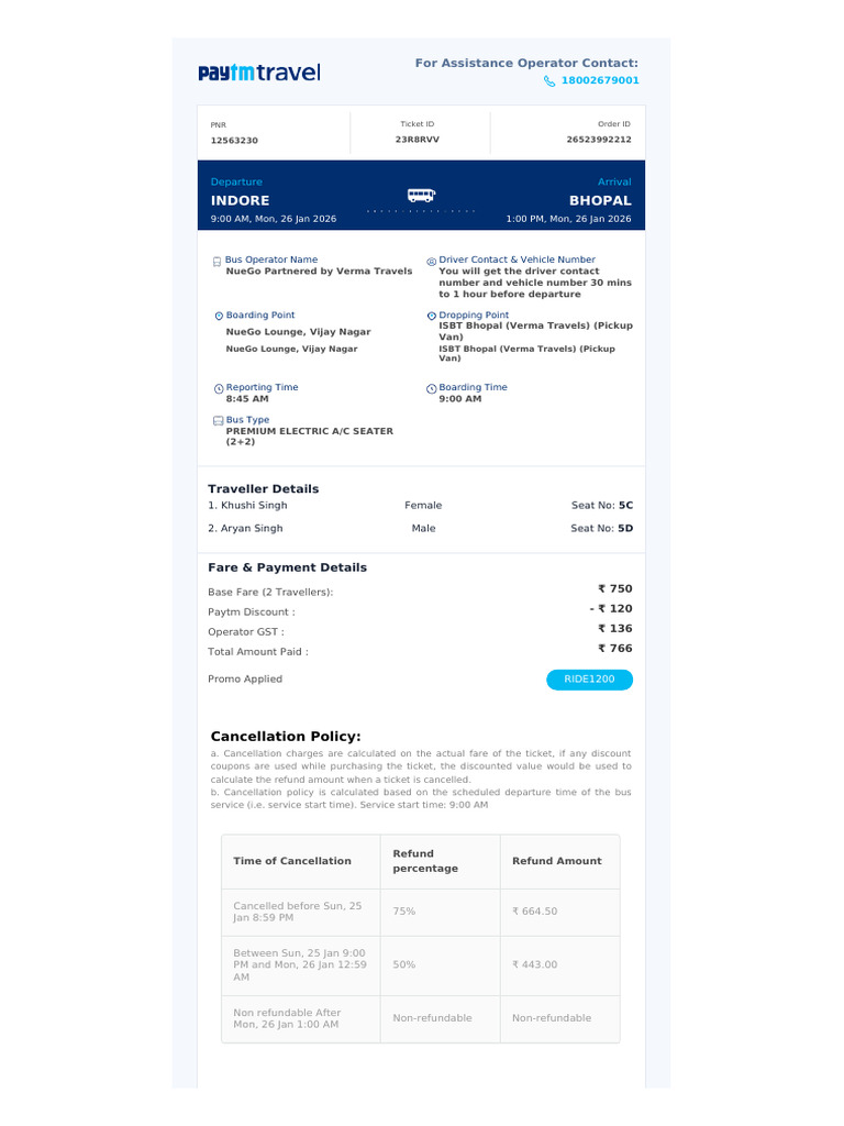 Ticket | PDF | Identity Document | Bus