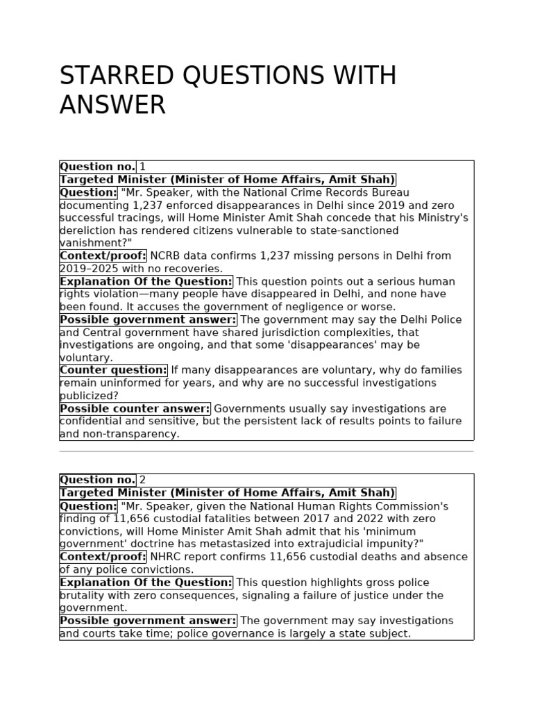Starred Question Answer[1] | PDF