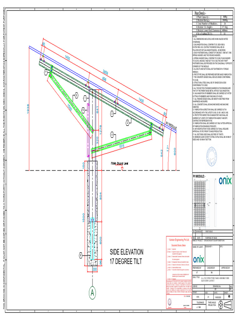 Ga_2px13 Mms General Arrangement Structral Drawing | PDF | Nut ...