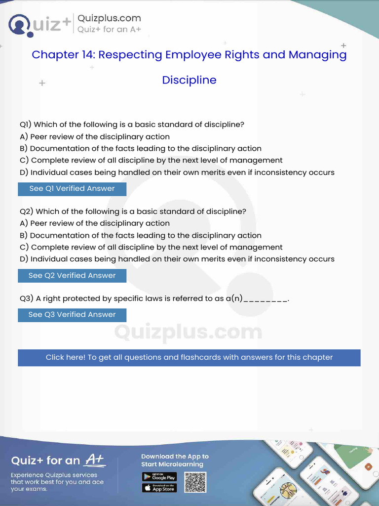 Which of the Following is a Basic Standard of Discipline | PDF ...