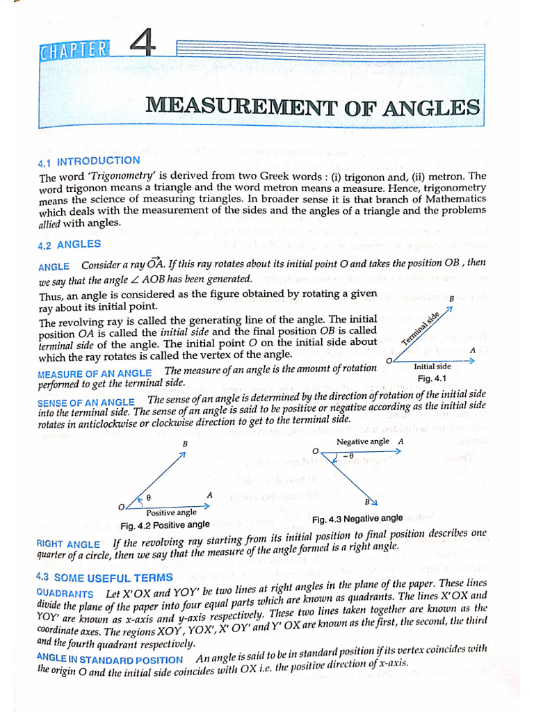 CH04 - MEASUREMENT OF ANGLES | PDF