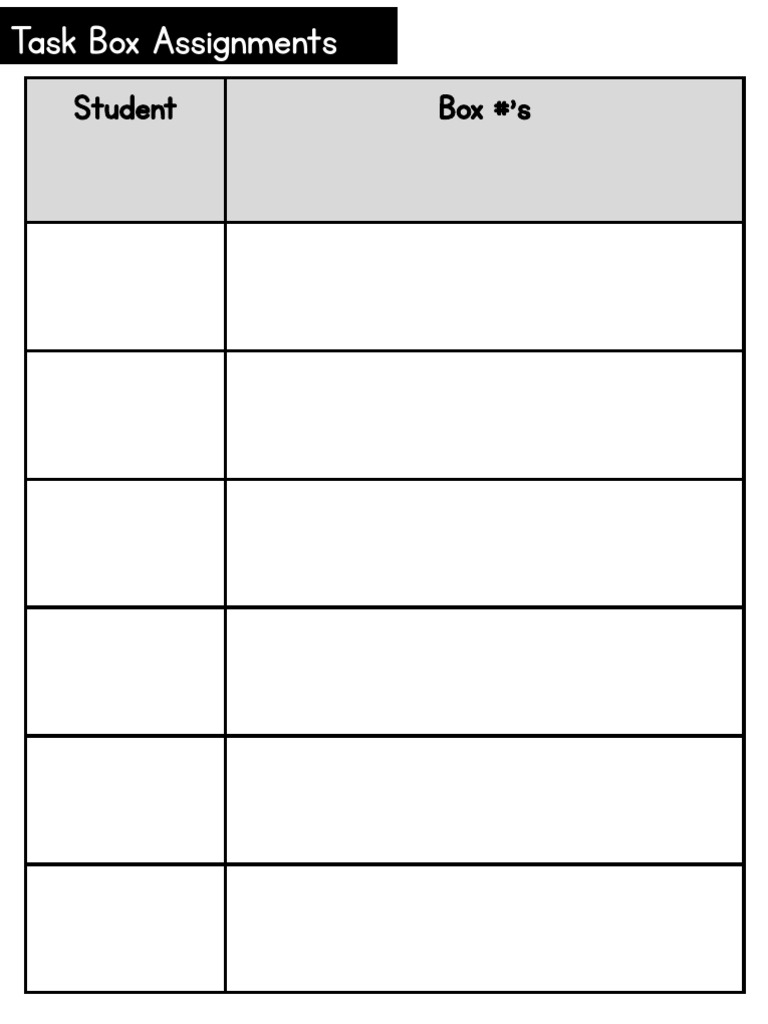 Task+Box+Data+Sheets | PDF