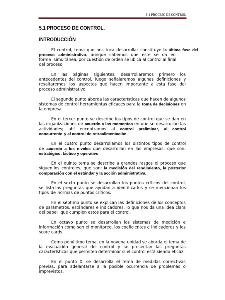 Proceso de Control | PDF | Business | Presupuesto