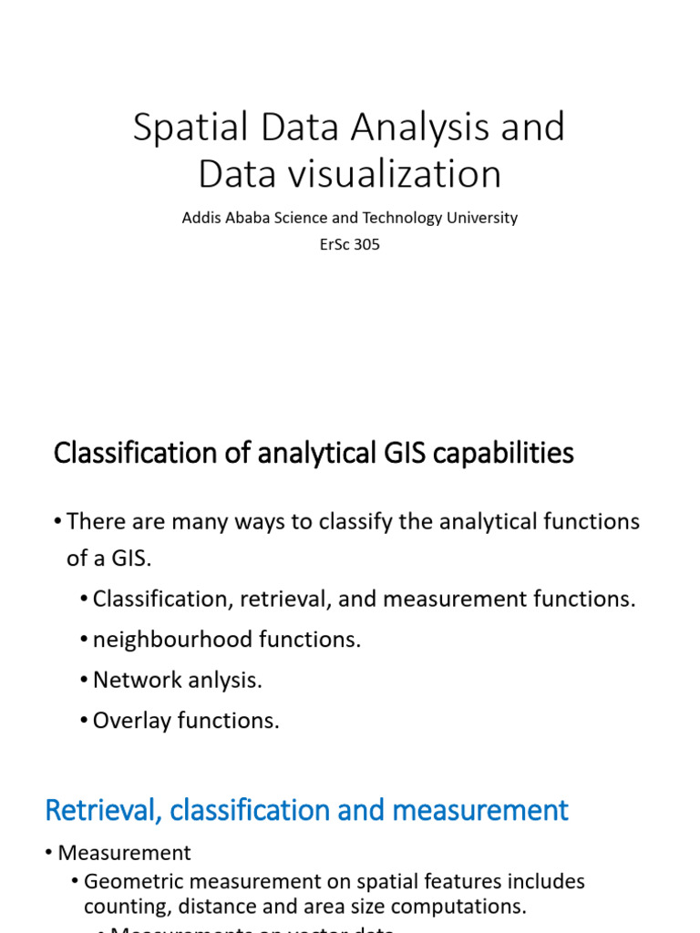 10 CHAPTER TEN Spatial Data Analysis and Data Visualization | PDF ...