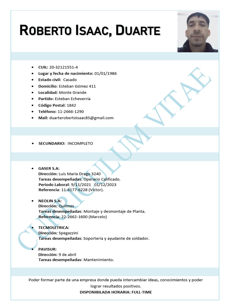 Roberto Isaac Duarte 3 | PDF