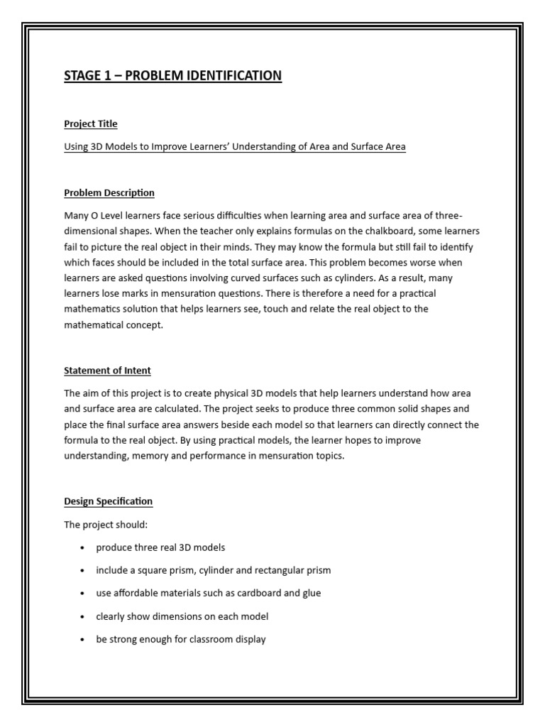 Maths o Level Project | PDF