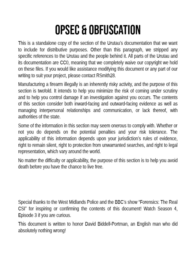 OpSec & Obfuscation - Standalone Copy | PDF | Computing