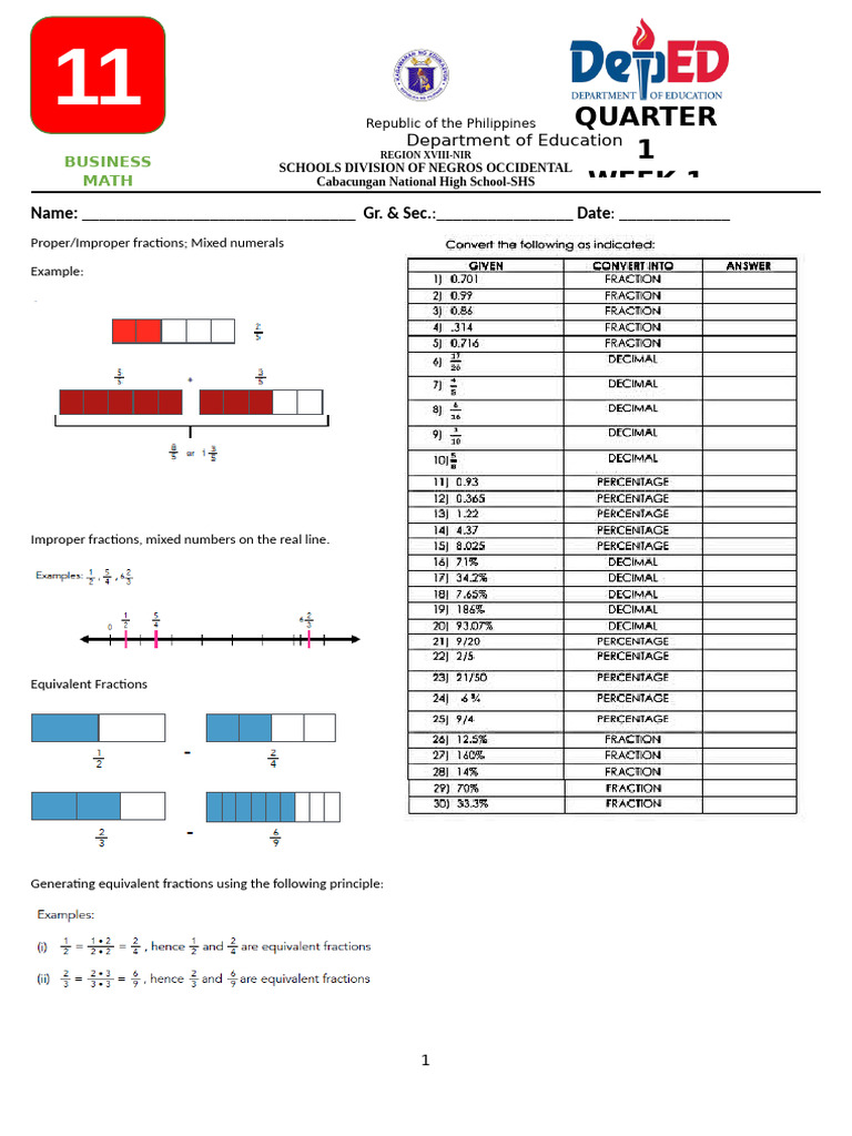 BUSMATH-W1 | PDF