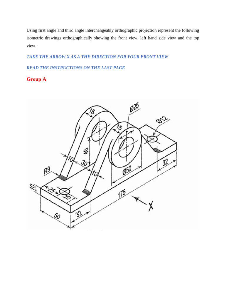 Using First Angle and Third Angle Interchangeably Orthographic ...