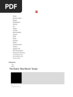 Bee Movie Script | PDF | Honey | Flowers